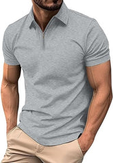 MEN SLIM FIT POLO SHIRT PLAIN